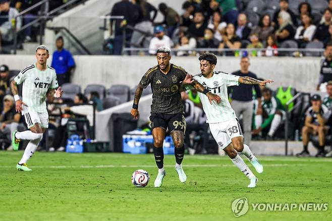 LAFC의 부앙가(99번) [William Navarro-Imagn Images/로이터=연합뉴스]