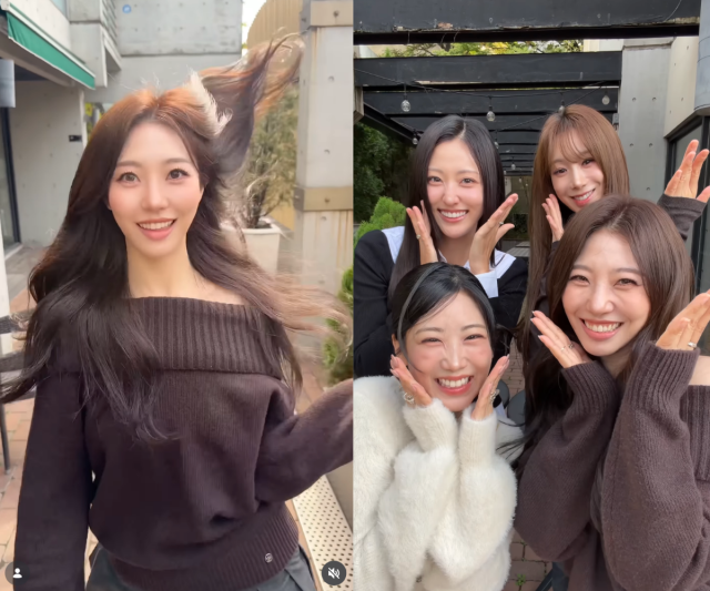 베스티(BESTie)가 13년 만에 역주행 열풍을 일으킨 데 이어 완전체 재결합을 선언하며 팬들의 기대감을 높이고 있다. / 다혜 SNS