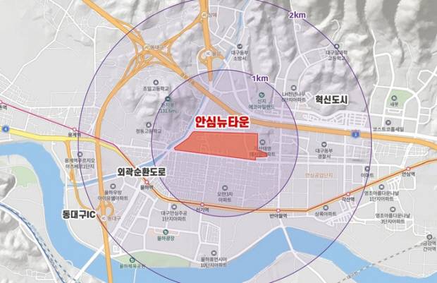 대구 동구 안심뉴타운에 1만3천평 규모의 신세계 프리미엄아울렛이 2028년 문을 연다. 신세계사이먼 제공