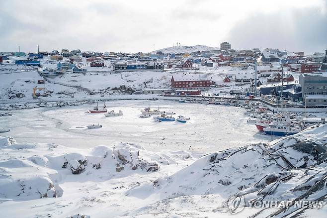 눈 덮인 그린란드 [AFP=연합뉴스 자료사진. 재판매 및 DB 금지]