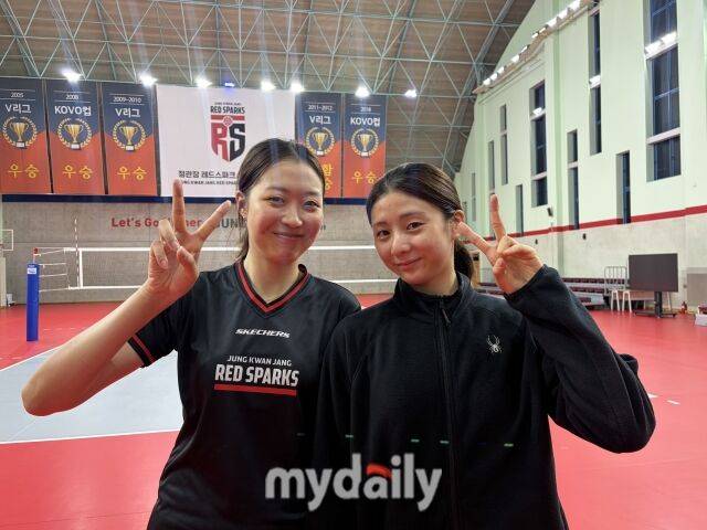 정관장의 중심을 잡아야 하는 박은진과 박혜민(오른쪽)./대전 = 이정원 기자