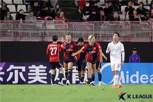 골 세리머니 하는 가시마 선수들. [한국프로축구연맹 제공. 재판매 및 DB 금지]