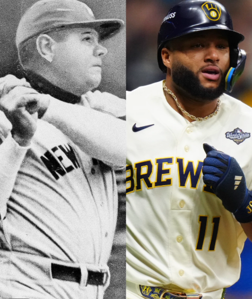 베이브 루스와 잭슨 추리오(오른쪽). MLB X 갈무리
