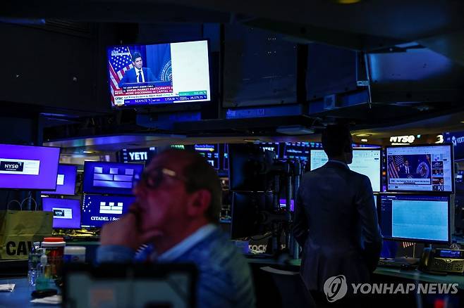 28일(현지시간) 뉴욕증권거래소(NYSE) [로이터=연합뉴스. 재판매 및 DB 금지]