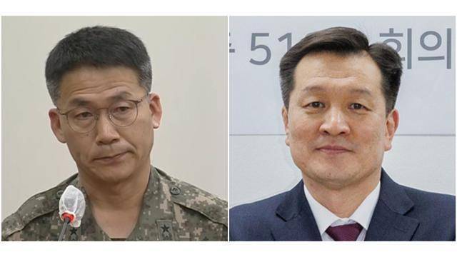 구삼회(왼쪽) 전 육군 2기갑여단장과 방정환 전 국방부 전작권전환TF장. 연합뉴스