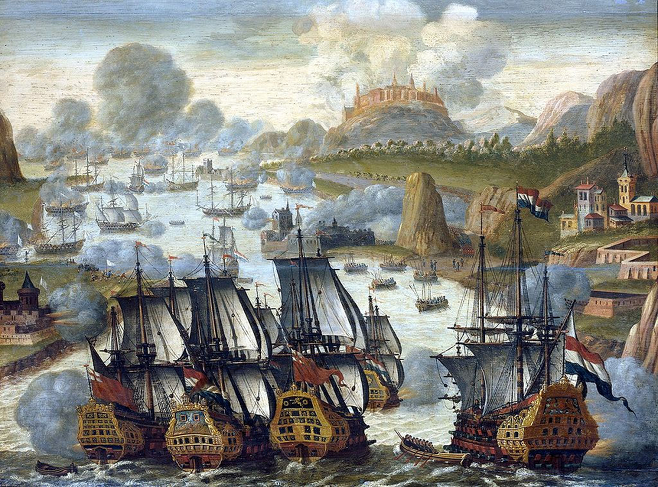 18세기 초 네덜란드의 무명화가가 그린 ‘스페인 계승 전쟁’. 근대에는 유럽의 왕조들끼리 이권과 자존심을 놓고 싸우는 일들이 많았는데, 그 중 한 장면이다. © 위키미디어 제공