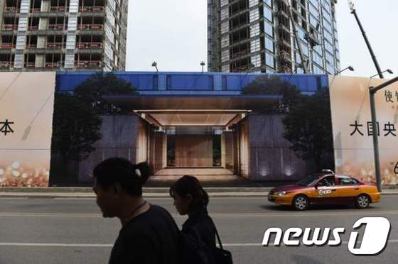 중국 베이징 아파트 건설 현장© AFP=News1