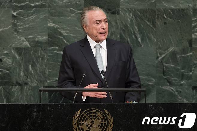 미셰우 테메르 브라질 대통령. © AFP=뉴스1