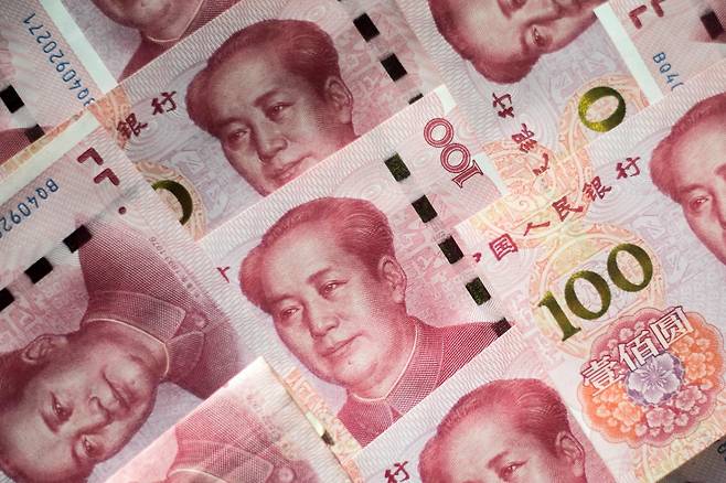 중국 100위안 지폐. /AFPBBNews=뉴스1