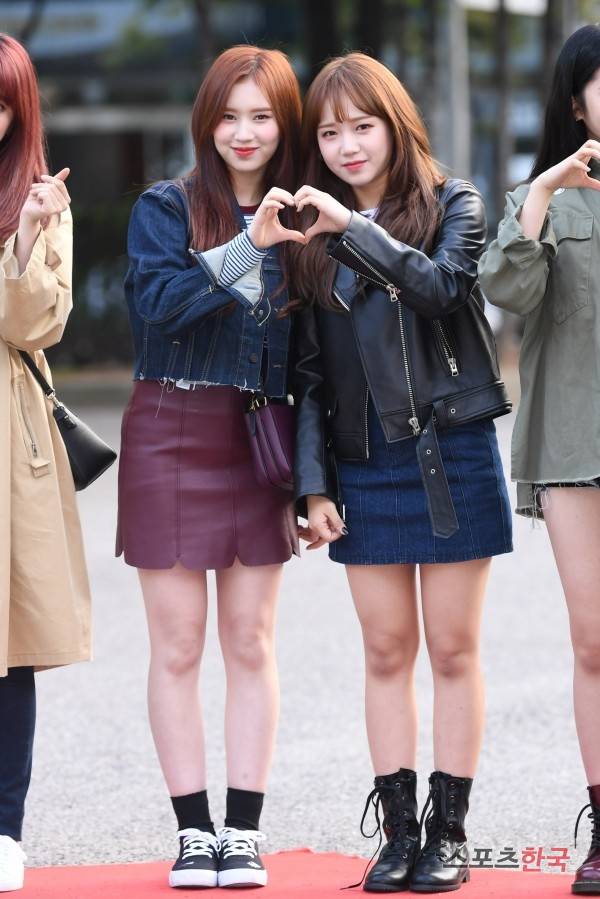 KBS 2TV '뮤직뱅크' 리허설 참석을 위해 출근하고 있는 위키미키 엘리 최유정. 사진=장동규 기자 jk31@hankooki.com