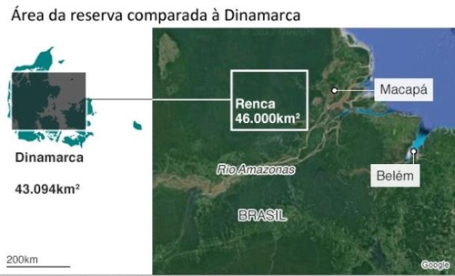세계자연기금(WWF) 웹사이트에 올라 있는 '국립 구리·광물 보존지역(Renca)' [WWF 브라질 지부]