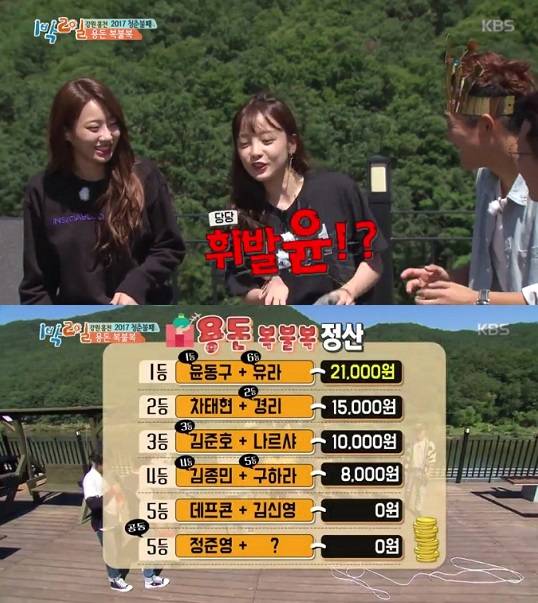 1박2일 경리(사진=KBS2 1박2일 방송캡처)