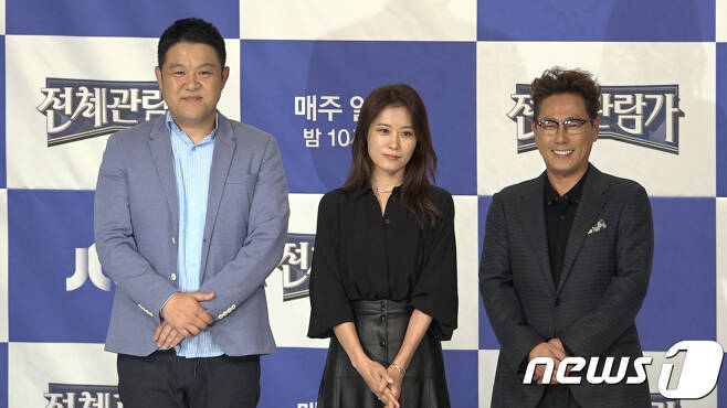 전체관람가 출연진 김구라(맨 왼쪽), 문소리, 윤종신 © News1 황덕현 기자