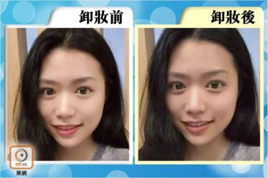 얼굴 보정 소프트웨어로 보정한 이미지(왼쪽)를 보정 전 원래 피부톤과 미세한 트러블까지 복원했다. (사진=유튜랩 보정사진 복원 AI 기술 예시)