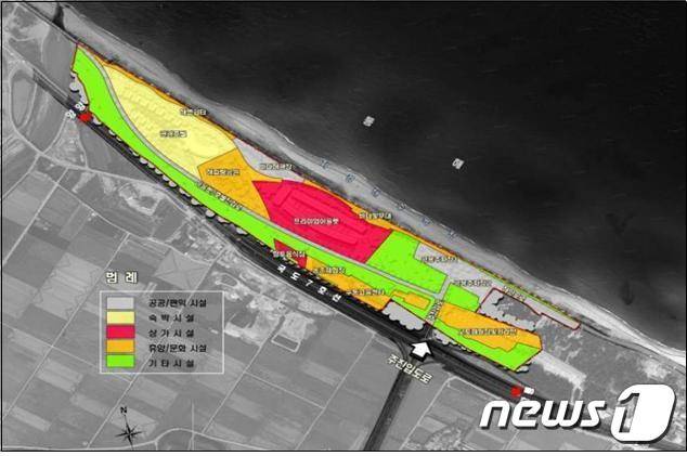 지경관광지 통지이용계획도(강원도청 제공)© News1 신효재 기자