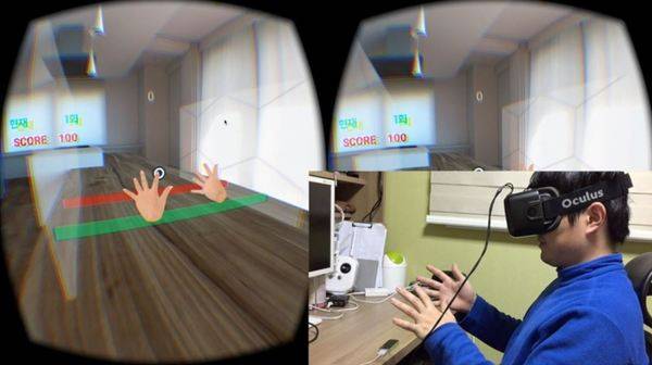 가천대의대 길병원이 개발한 뇌졸중 후유증 치료용 브이아르. 길병원 제공