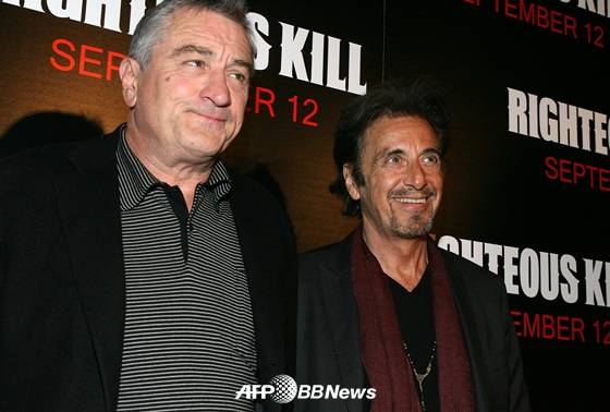 2008년 '의로운 살인' 프리미어에 함께 한 로버트 드 니로와 알 파치노 /AFPBBNews=뉴스1