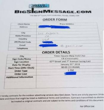 ‘일간베스트저장소’ 사용자 ‘뉴욕일베’가 게재한 광고 관련 서류. / ‘일간베스트저장소’ 홈페이지 갈무리