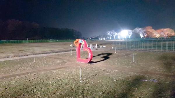 경북 경주시 황남동 첨성대 인근에 의도를 알 수 없는 하트 모양 조형물이 덩그러니 세워져 있다.