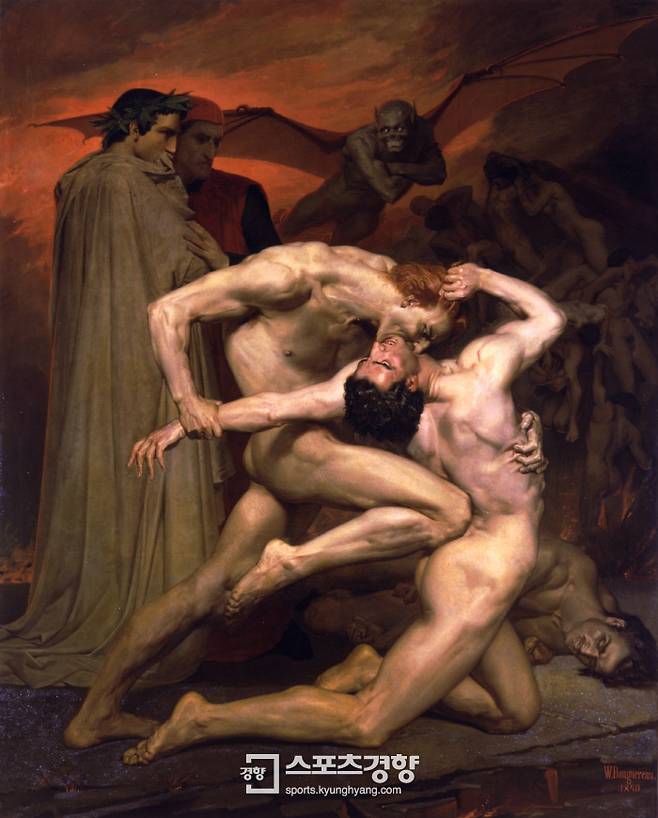 윌리엄 부그로 ‘단테와 베르길리우스’ (1850년 281×225 ㎝)