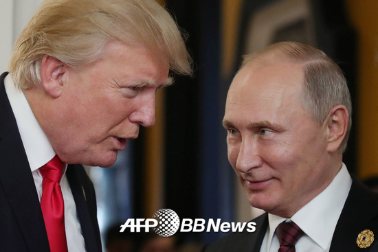 도널드 트럼프 미국 대통령(왼쪽)과 블라디미르 푸틴 러시아 대통령/AFPBBNews=뉴스1