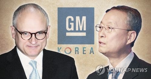 엥글 GM사장, 백운규 산업장관 면담 요청 (PG) [제작 최자윤] 사진합성