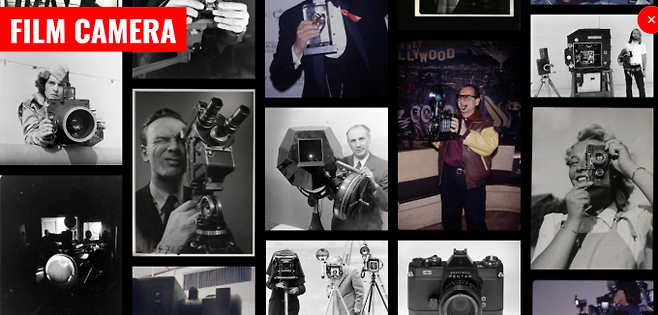 ‘필름 카메라’로 검색한 화면. 라이트 태그의 사진들은 모두 이런 필름 카메라로 촬영한 사진들이죠. – 화면 캡처