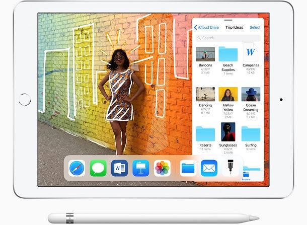 애플이 애플펜슬을 지원하는 9.7인치 보급형 아이패드를 출시했다.(사진=애플)
