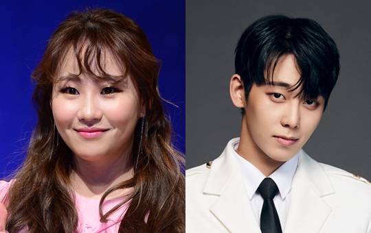 어반자카파 메인 보컬 조현아(왼쪽)와 남성그룹 마이네임 멤버 채진. 뉴시스, KBS 홈페이지