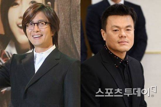 배용준 박진영 / 사진=아시아경제, 스포츠투데이DB