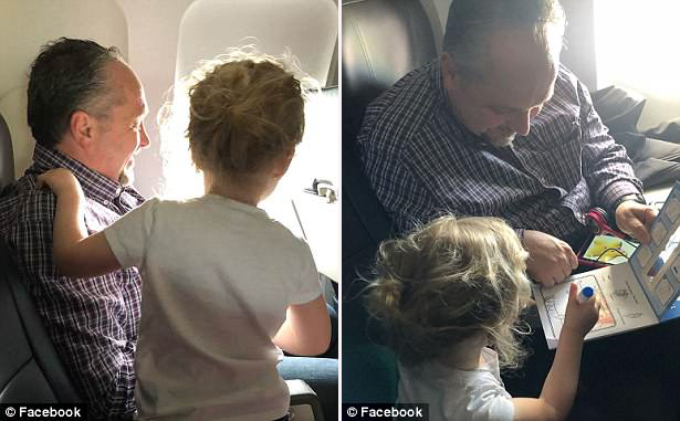 남성 승객 토드는 다른 사람들이 보면 아이들의 아빠라고 착각할 정도로 비행 내내 다정한 모습을 보여주었다.