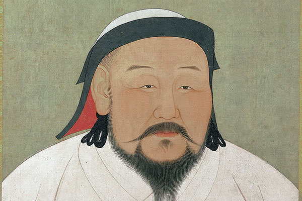 ⓒAP Photo 몽골 쿠빌라이 칸의 초상화.쿠빌라이는 고려를 얻는 것을 ‘하늘의 뜻’으로 여겼다.