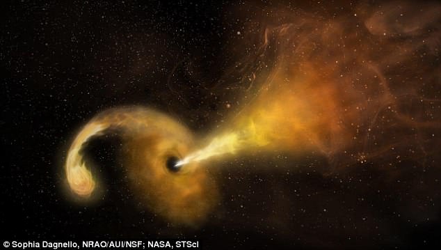1억 5000만 광년 떨어진 별 빨아먹는 ‘괴물 블랙홀’ 포착
