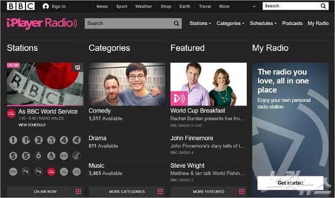BBC 라디오 웹사이트