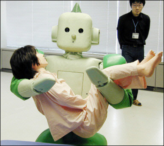 일본의 첨단 간병 로봇.[중앙포토]