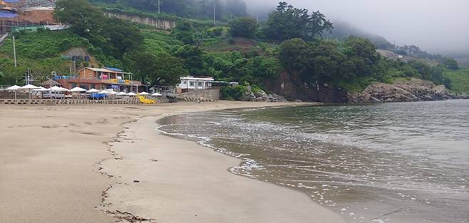 모사금해수욕장의 풍경 ⓒ심명남