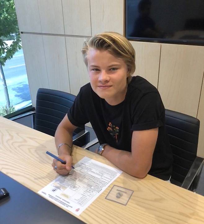 ▲ 구드욘센 아들 루카스 ⓒ 루카스 구드욘센 SNS