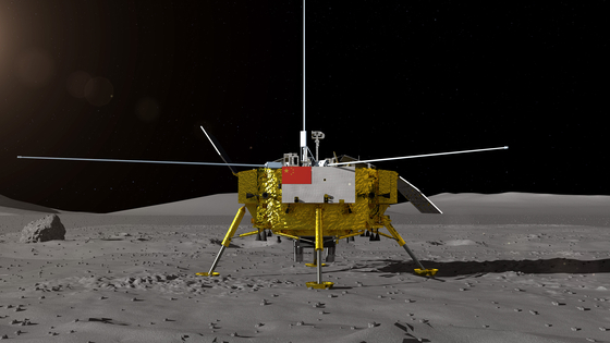 지난 15일 공개된 중국 달 탐사선 창어 4호 탐사 로봇 이미지. [AFP=연합뉴스]