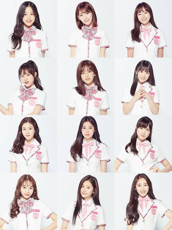 ▲ '프로듀스48'을 통해 걸그룹 아이즈원으로 데뷔할 12명의 소녀가 공개됐다. 사진|방송화면 캡처