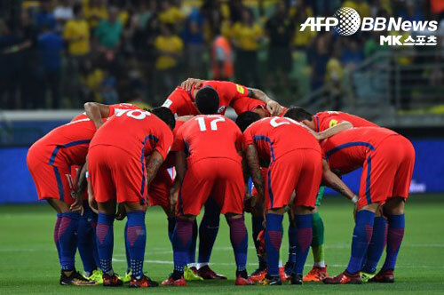 칠레는 11일 오후 8시 수원월드컵경기장에서 한국과 평가전을 갖는다. 사진=ⓒAFPBBNews = News1