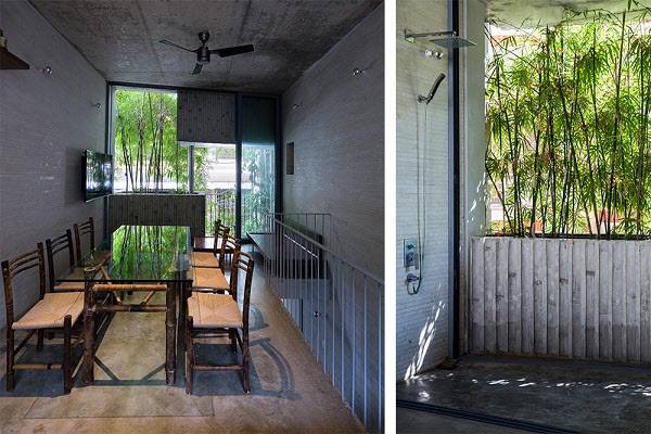 주택 창가에 설치된 대나무 화분은 한 여름에도 뜨거운 햇빛을 차단해준다./ⓒHiroyuki Oki