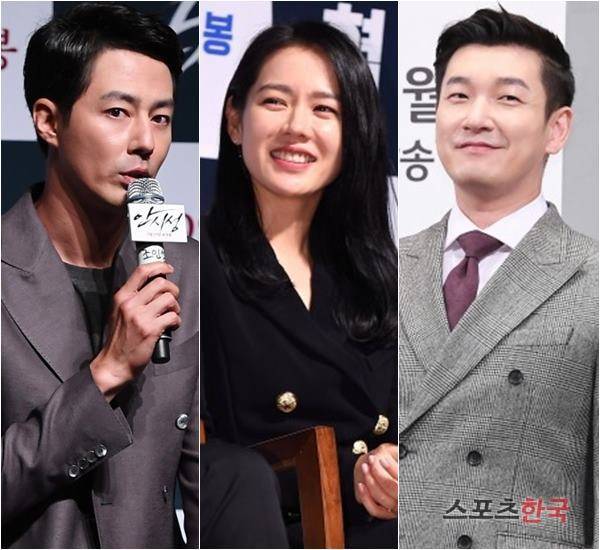 배우 조인성, 손예진, 조승우/ 사진=이혜영 기자 lhy@hankooki.com