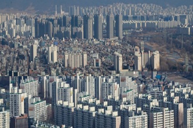 서울에 위치한 한 아파트 밀집 지역 모습. ⓒ연합뉴스