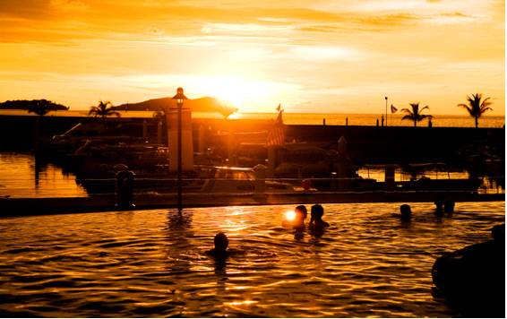 코타키나발루의 저녁노을.