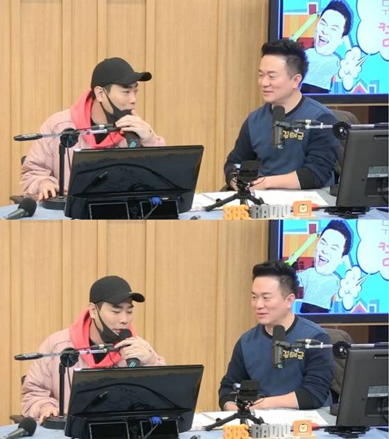 가수 뮤지(왼쪽), 개그맨 김태균 /사진=SBS 라디오 파워FM '두시탈출 컬투쇼' 보는 라디오 방송화면 캡처