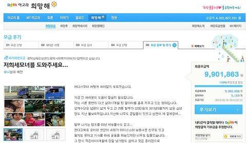 다음 아고라 '희망해' 화면