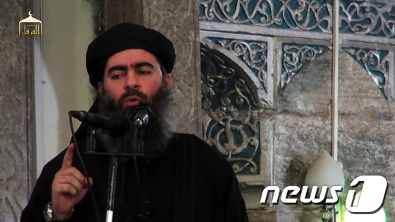 이슬람국가(IS)의 지도자 아부 바크르 알 바그다디. © AFP=뉴스1