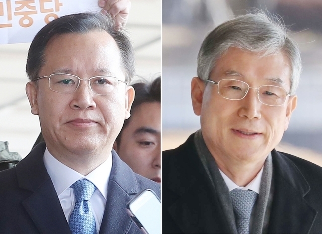 박병대(왼쪽)·고영한 전 대법관. <한겨레> 자료사진