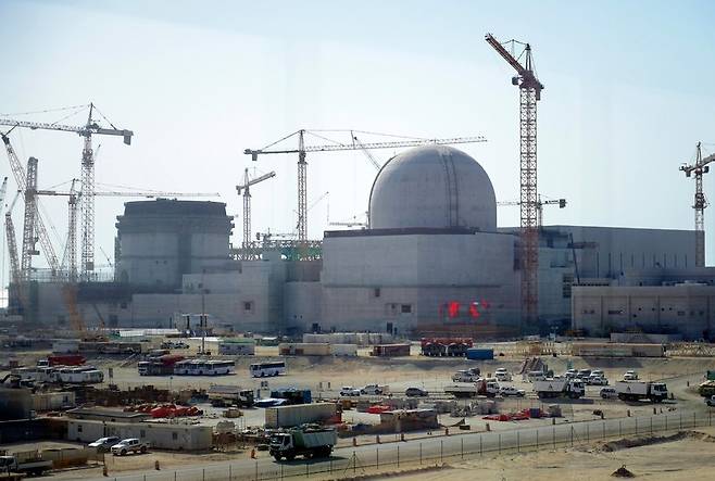 아랍에미리트(UAE) 바라카 원자력발전소 공사 현장. 한국전력 제공