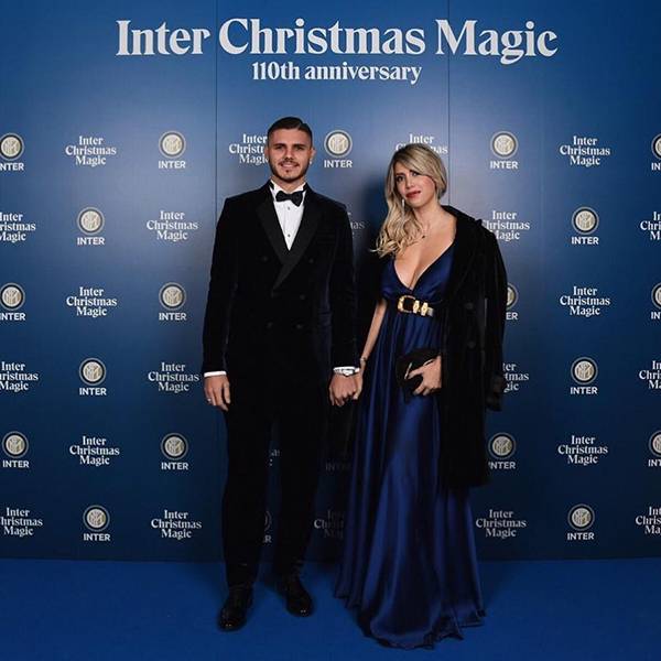 마우로 이카르디(왼쪽)와 그의 아내 완다 나라. 사진출처|마우로 이카르디 공식 SNS